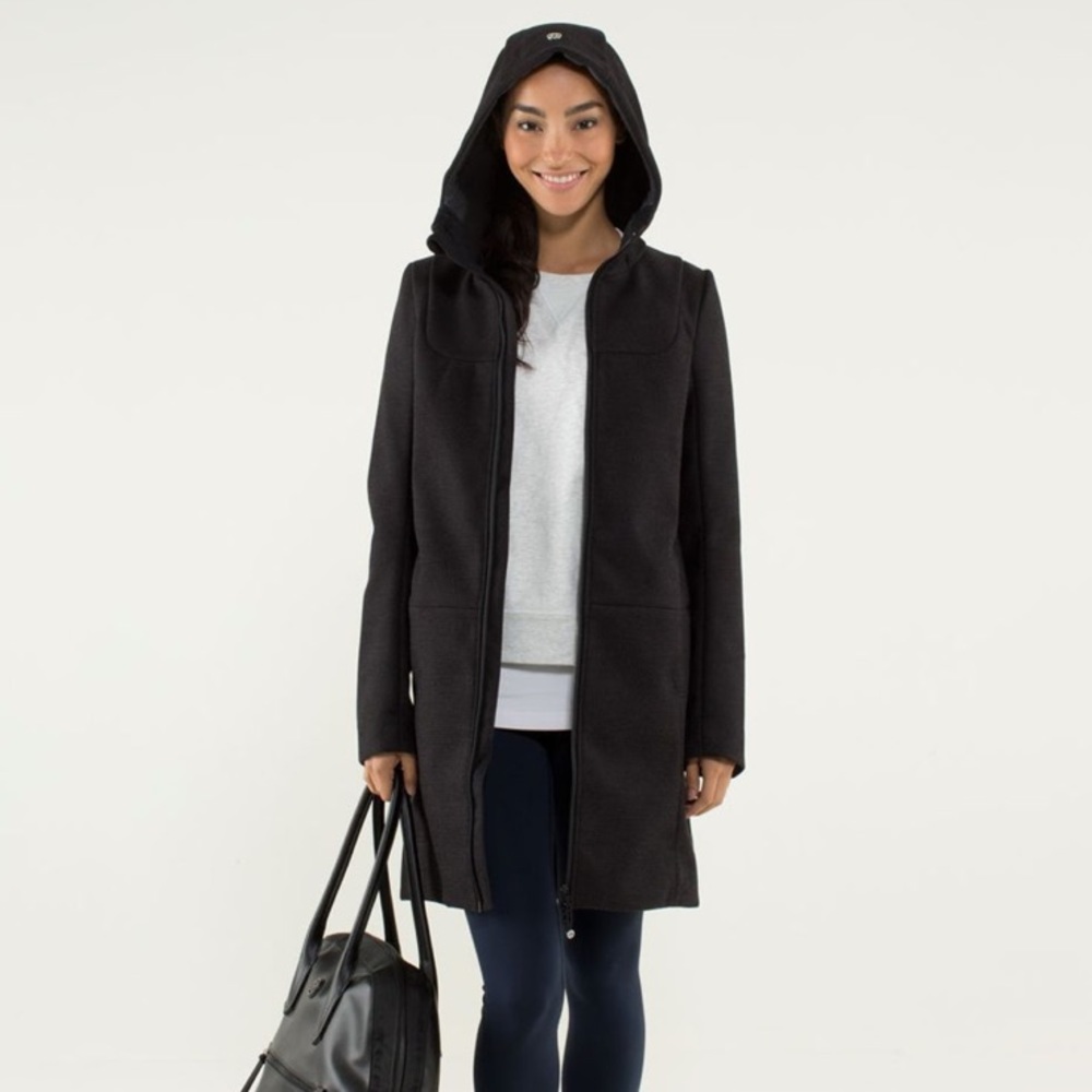 Lululemon city softshell tweed black 6 - Picture 2 of 16